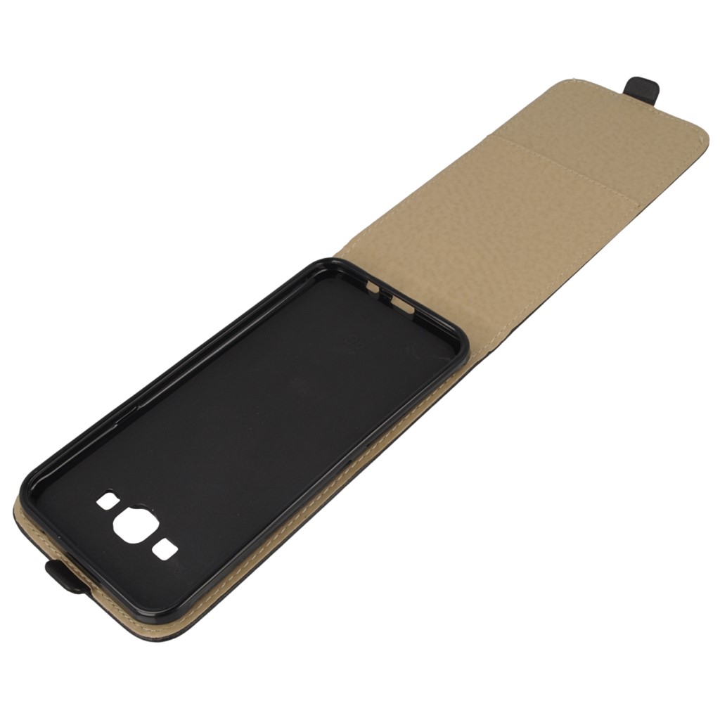 Pokrowiec z klapk na magnes Prestige Slim Flexi czarny SAMSUNG Galaxy A8 / 10