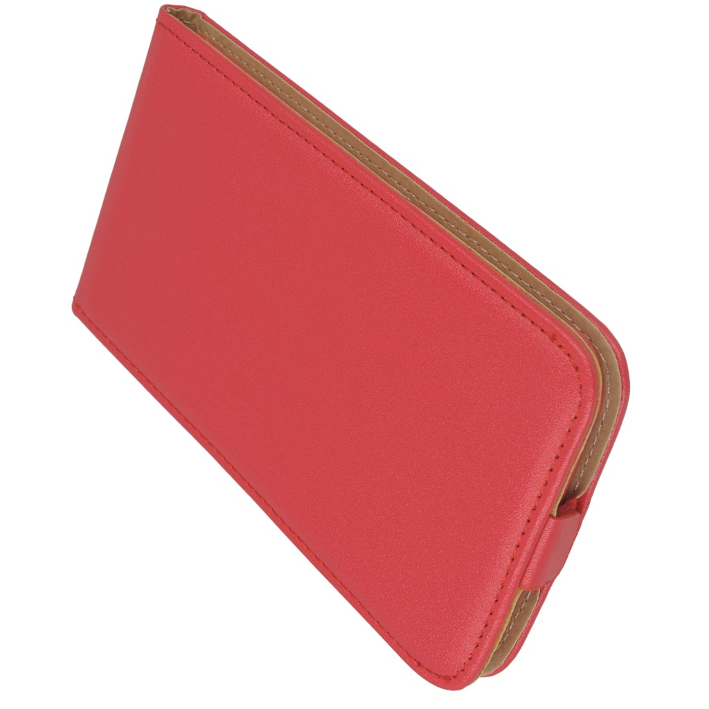 Pokrowiec z klapk na magnes Prestige Slim Flexi czerwony SAMSUNG Galaxy A8 / 8