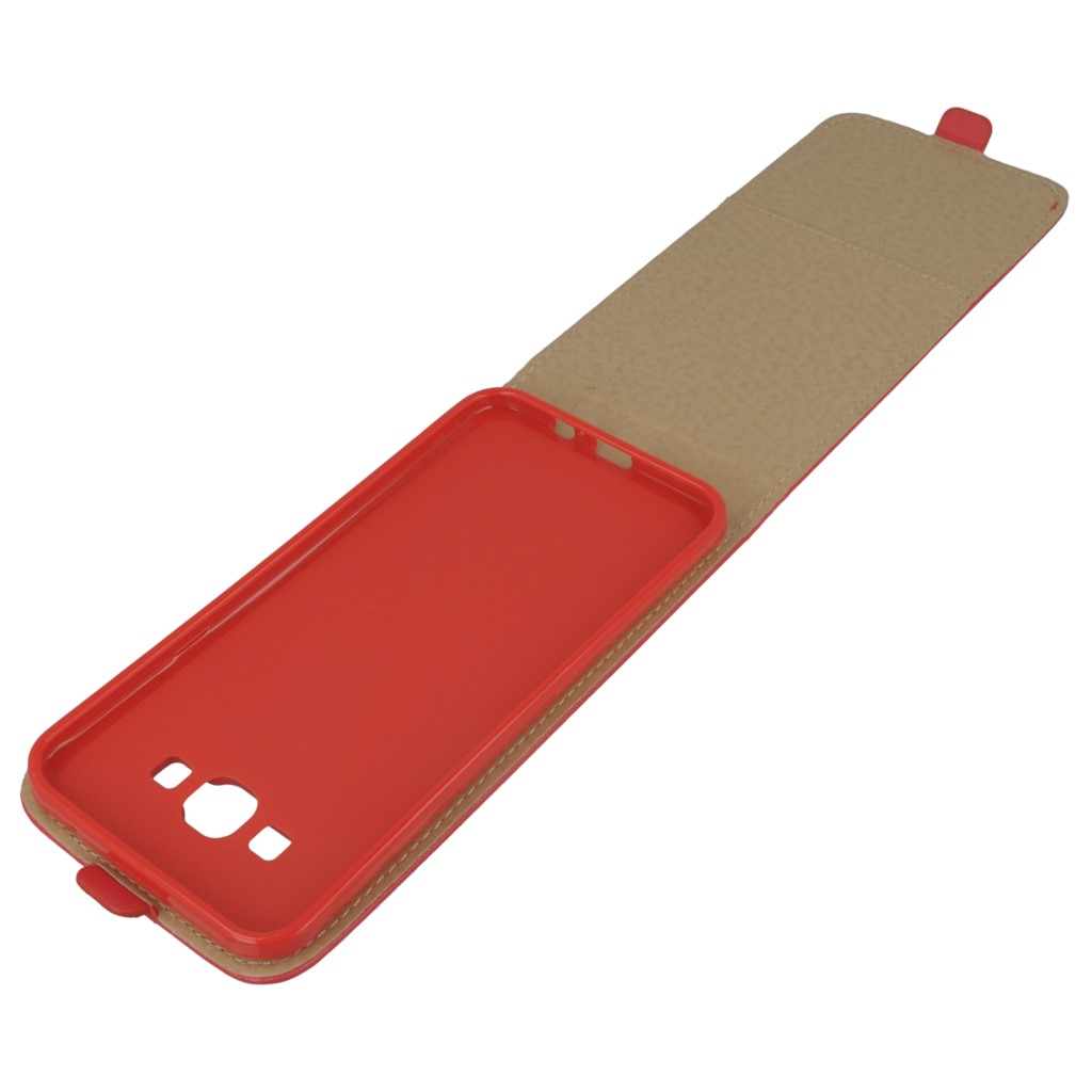 Pokrowiec z klapk na magnes Prestige Slim Flexi czerwony SAMSUNG Galaxy A8 / 10