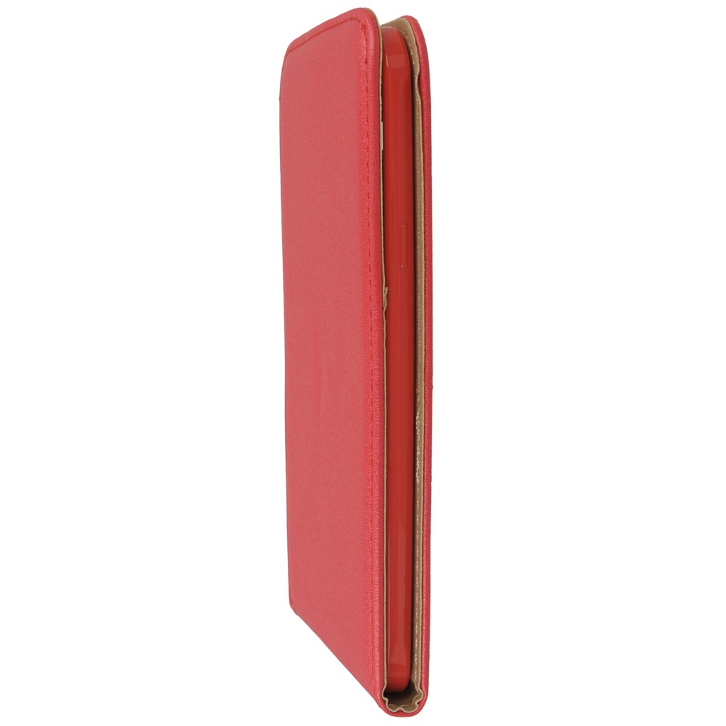 Pokrowiec z klapk na magnes Prestige Slim Flexi czerwony SAMSUNG Galaxy A8 / 6