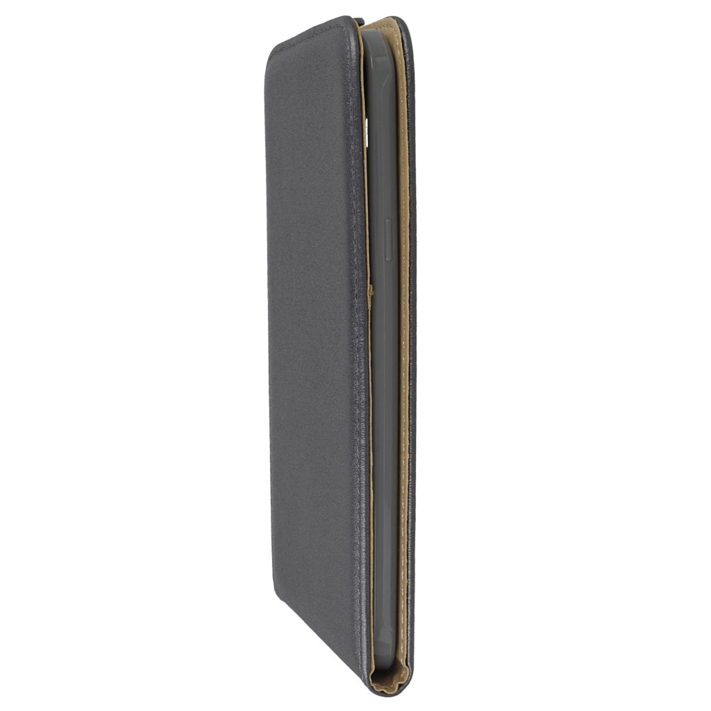 Pokrowiec z klapk na magnes Prestige Slim Flexi grafitowy SAMSUNG Galaxy A8 / 6