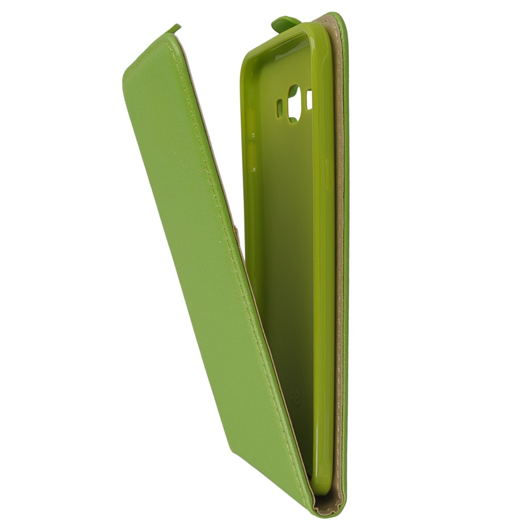 Pokrowiec z klapk na magnes Prestige Slim Flexi zielony SAMSUNG Galaxy A8 / 7