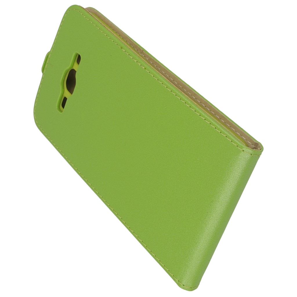Pokrowiec z klapk na magnes Prestige Slim Flexi zielony SAMSUNG Galaxy A8 / 9