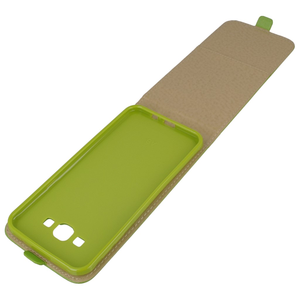 Pokrowiec z klapk na magnes Prestige Slim Flexi zielony SAMSUNG Galaxy A8 / 10