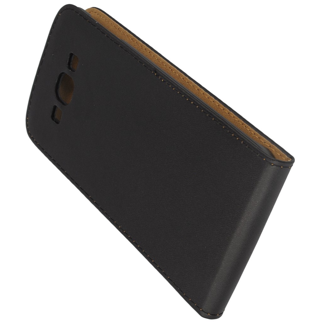 Pokrowiec z klapk na magnes Prestige Slim  czarny SAMSUNG Galaxy A8 / 9
