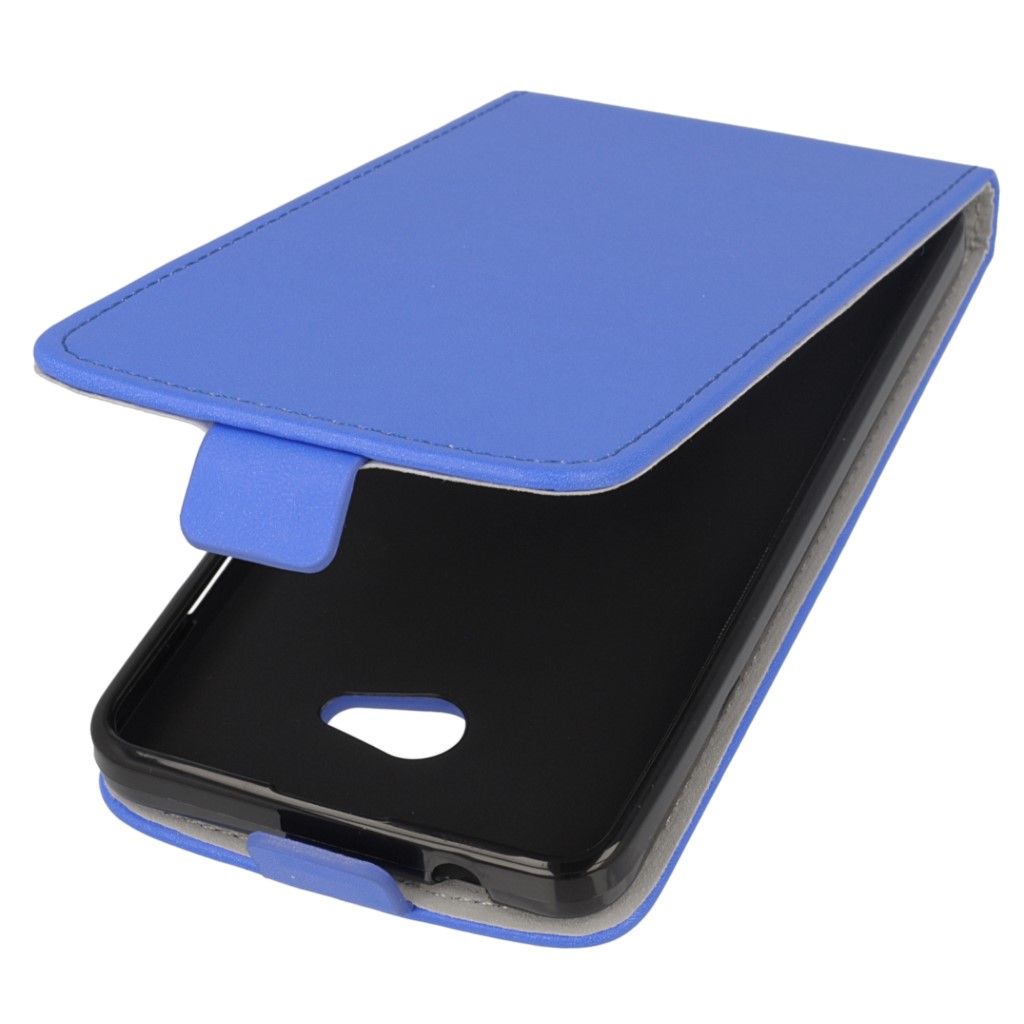 Pokrowiec z klapk na magnes Prestige Slim Flexi  niebieski Microsoft Lumia 640 Dual SIM