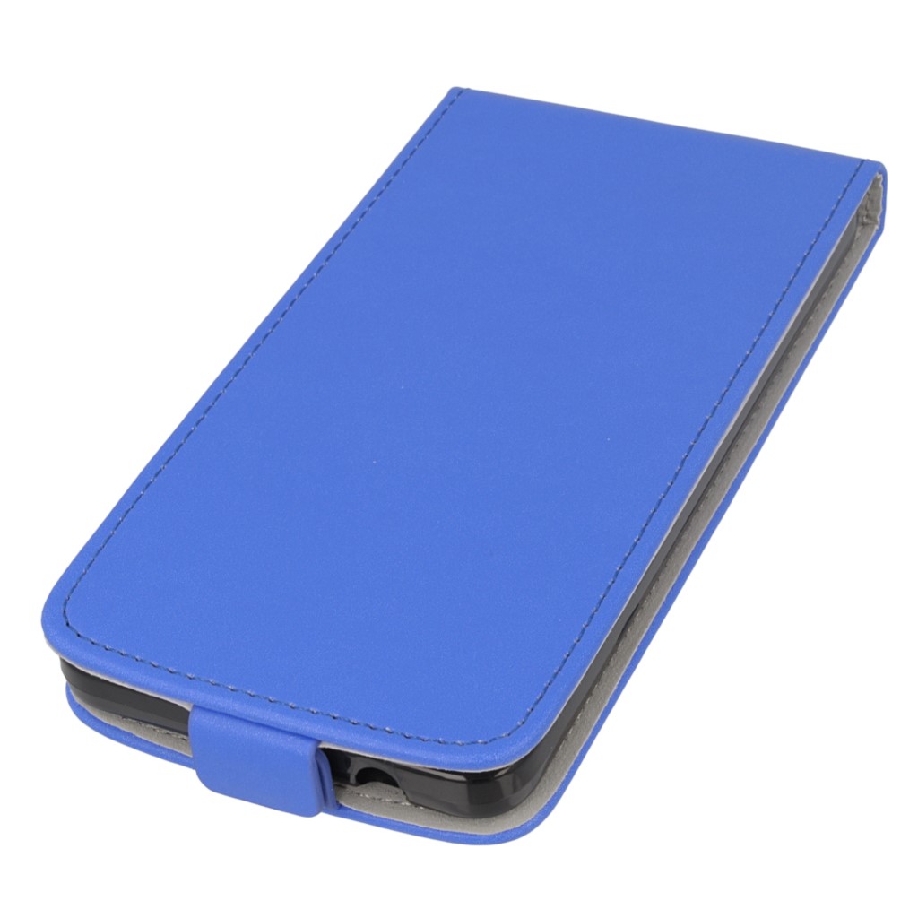 Pokrowiec z klapk na magnes Prestige Slim Flexi  niebieski Microsoft Lumia 640 Dual SIM / 2