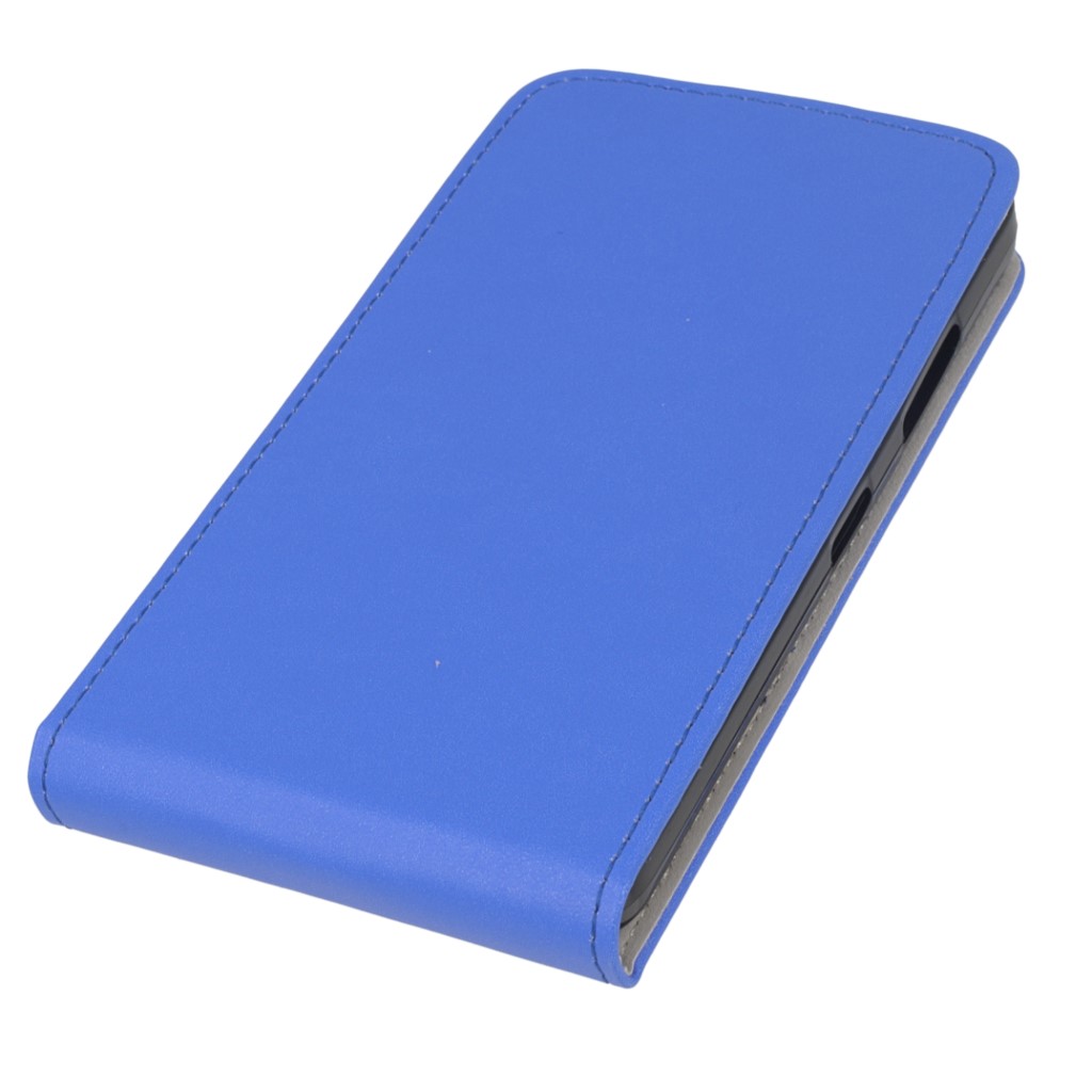Pokrowiec z klapk na magnes Prestige Slim Flexi  niebieski Microsoft Lumia 640 Dual SIM / 3
