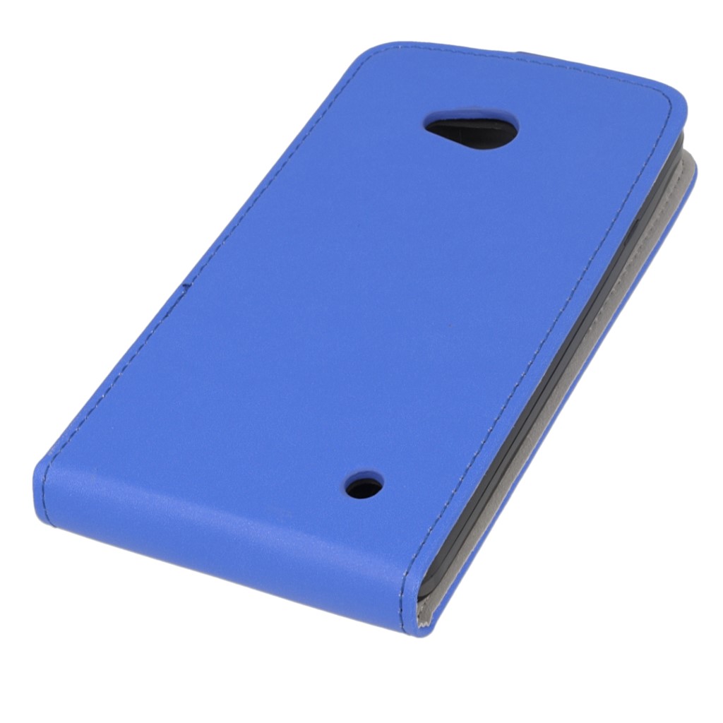 Pokrowiec z klapk na magnes Prestige Slim Flexi  niebieski Microsoft Lumia 640 Dual SIM / 5