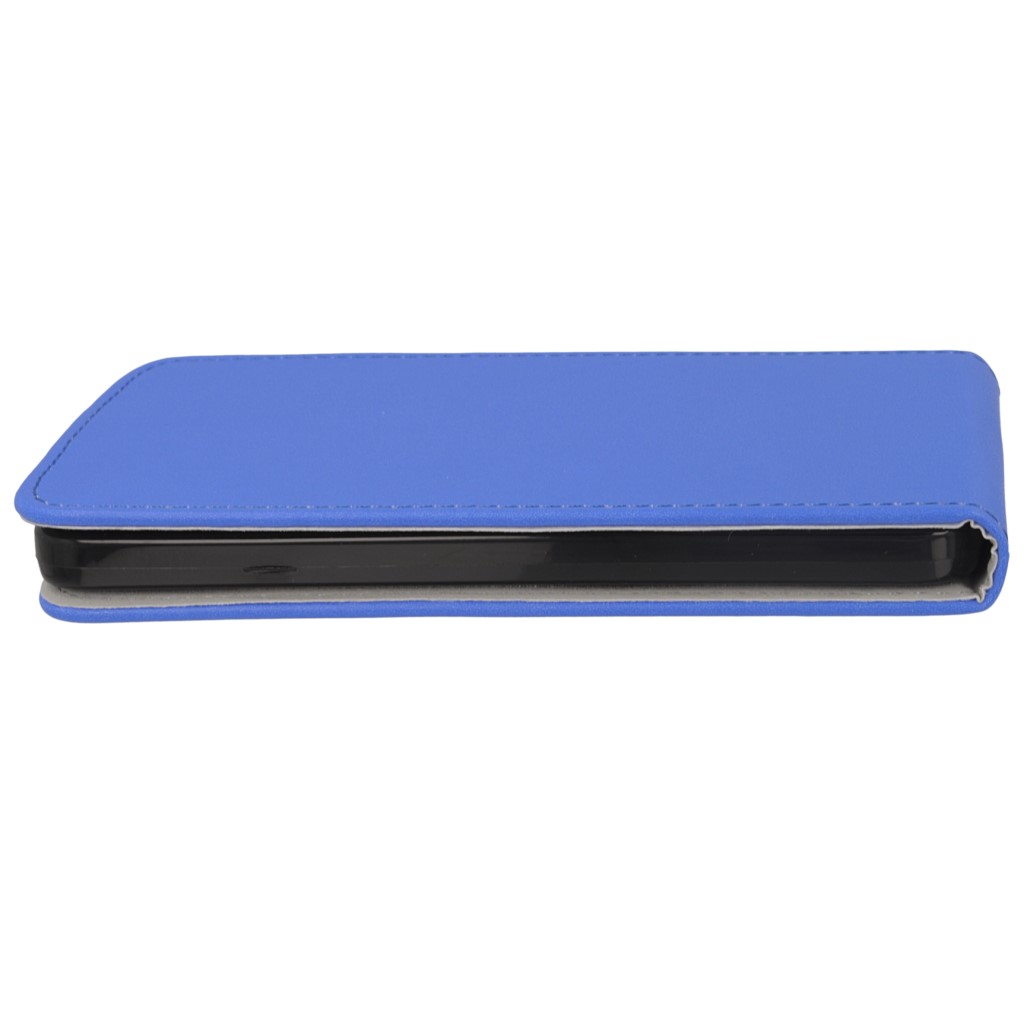 Pokrowiec z klapk na magnes Prestige Slim Flexi  niebieski Microsoft Lumia 640 Dual SIM / 7