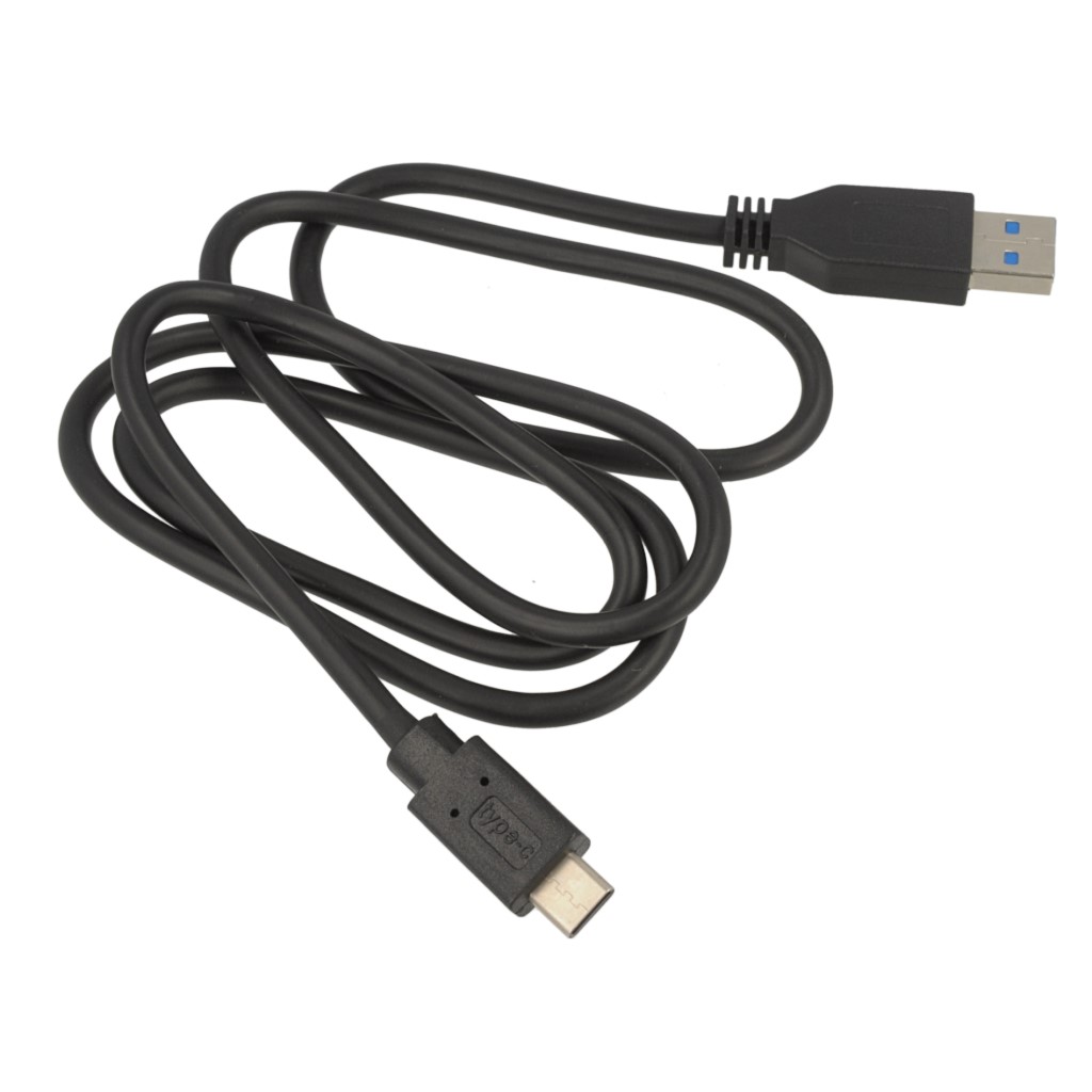 Kabel USB 1m Typ-C czarny