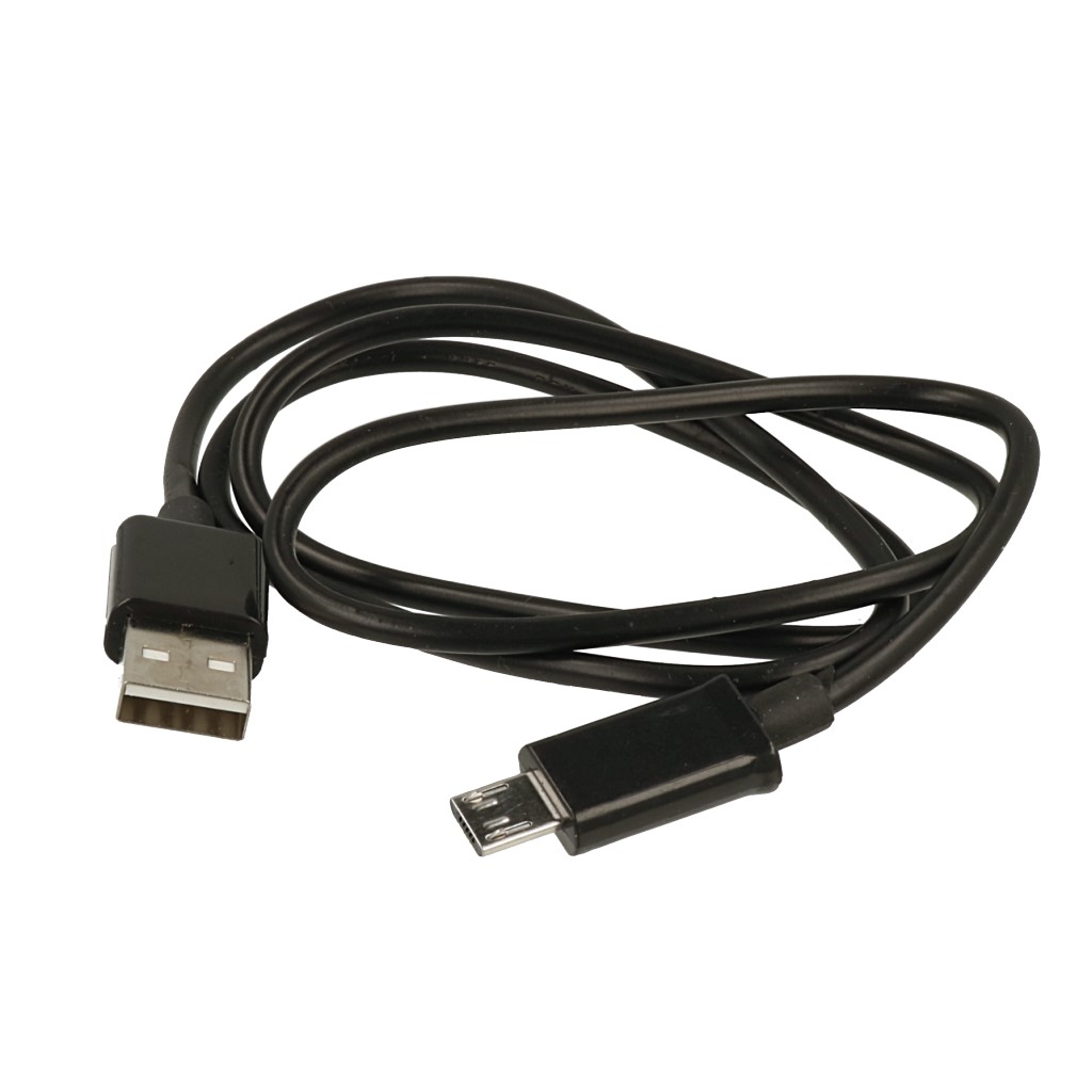 Kabel USB 1m microUSB dusza kocwka czarny NOKIA 1 Plus / 3