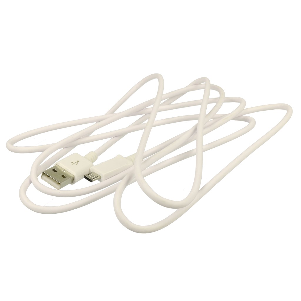 Kabel USB 2m microUSB biay / 3