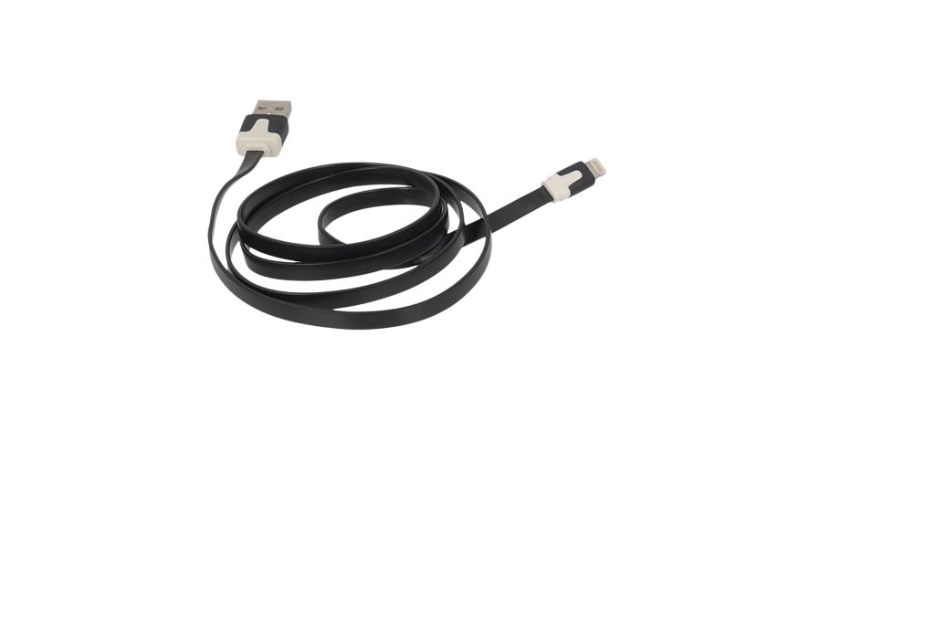 Kabel USB paski 1m Lightning czarny APPLE iPhone SE / 4