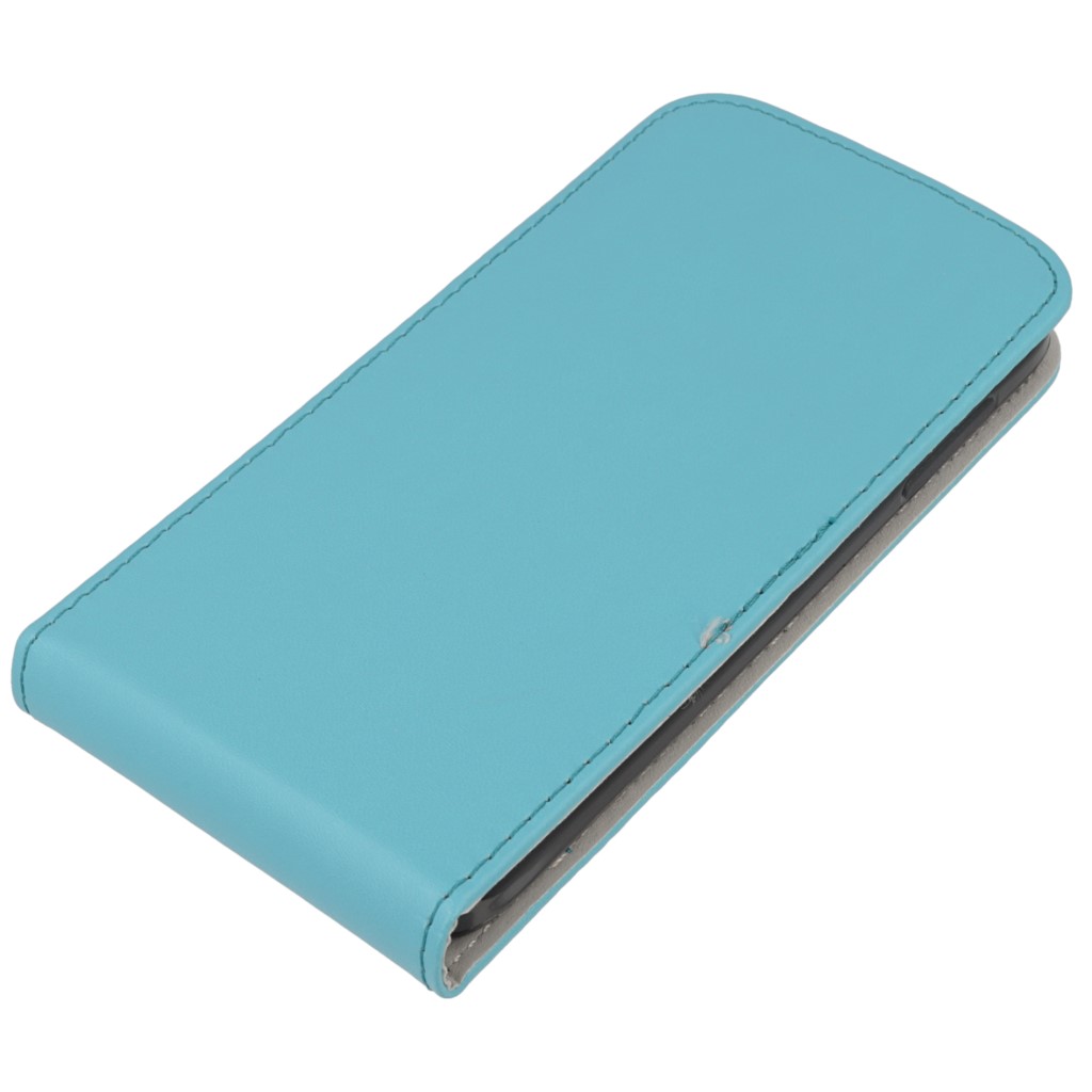 Pokrowiec z klapk na magnes Prestige Slim Flexi jasny niebieski ALCATEL One Touch Idol 3 4.7 cala / 3