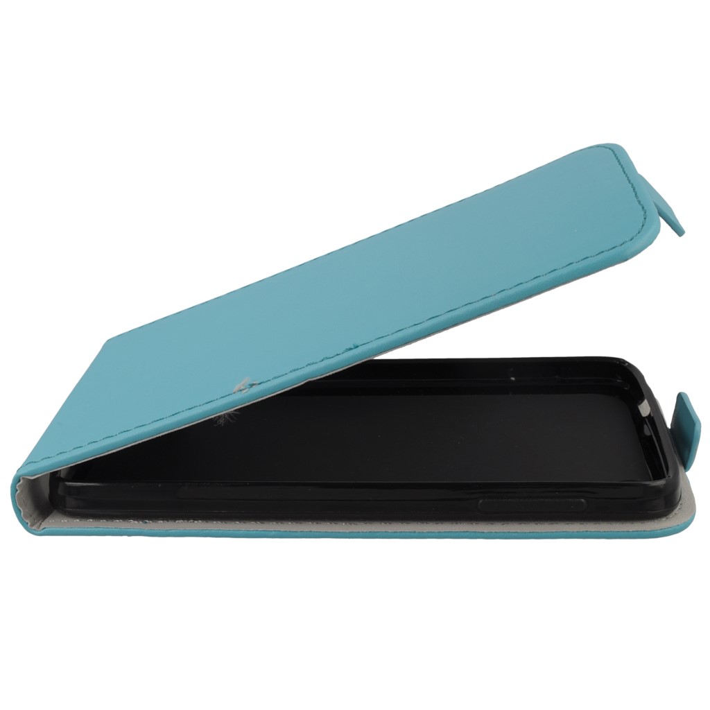 Pokrowiec z klapk na magnes Prestige Slim Flexi jasny niebieski ALCATEL One Touch Idol 3 4.7 cala / 8