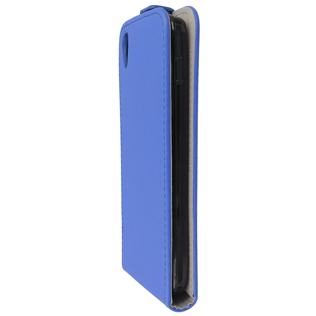 Pokrowiec z klapk na magnes Prestige Slim Flexi niebieski ALCATEL One Touch Idol 3 4.7 cala / 6