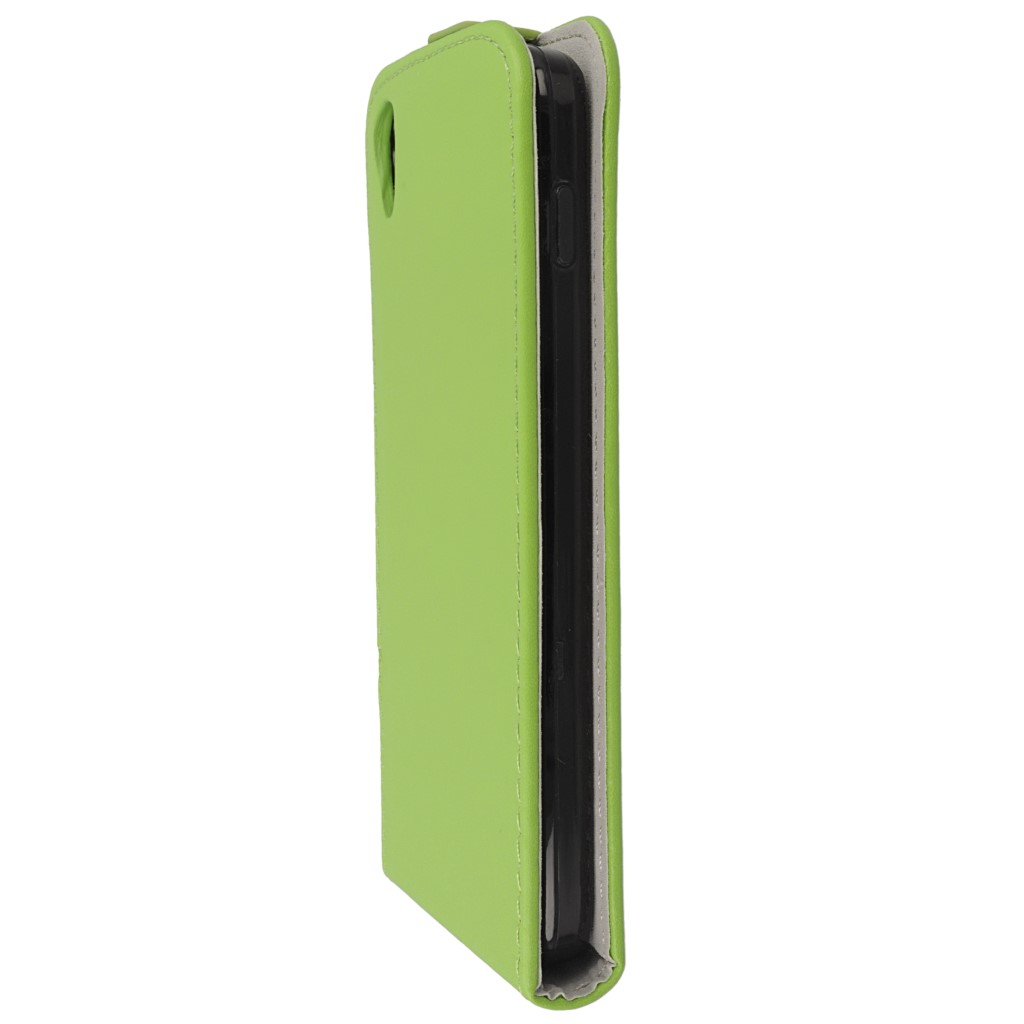 Pokrowiec z klapk na magnes Prestige Slim Flexi zielony ALCATEL One Touch Idol 3 4.7 cala / 6