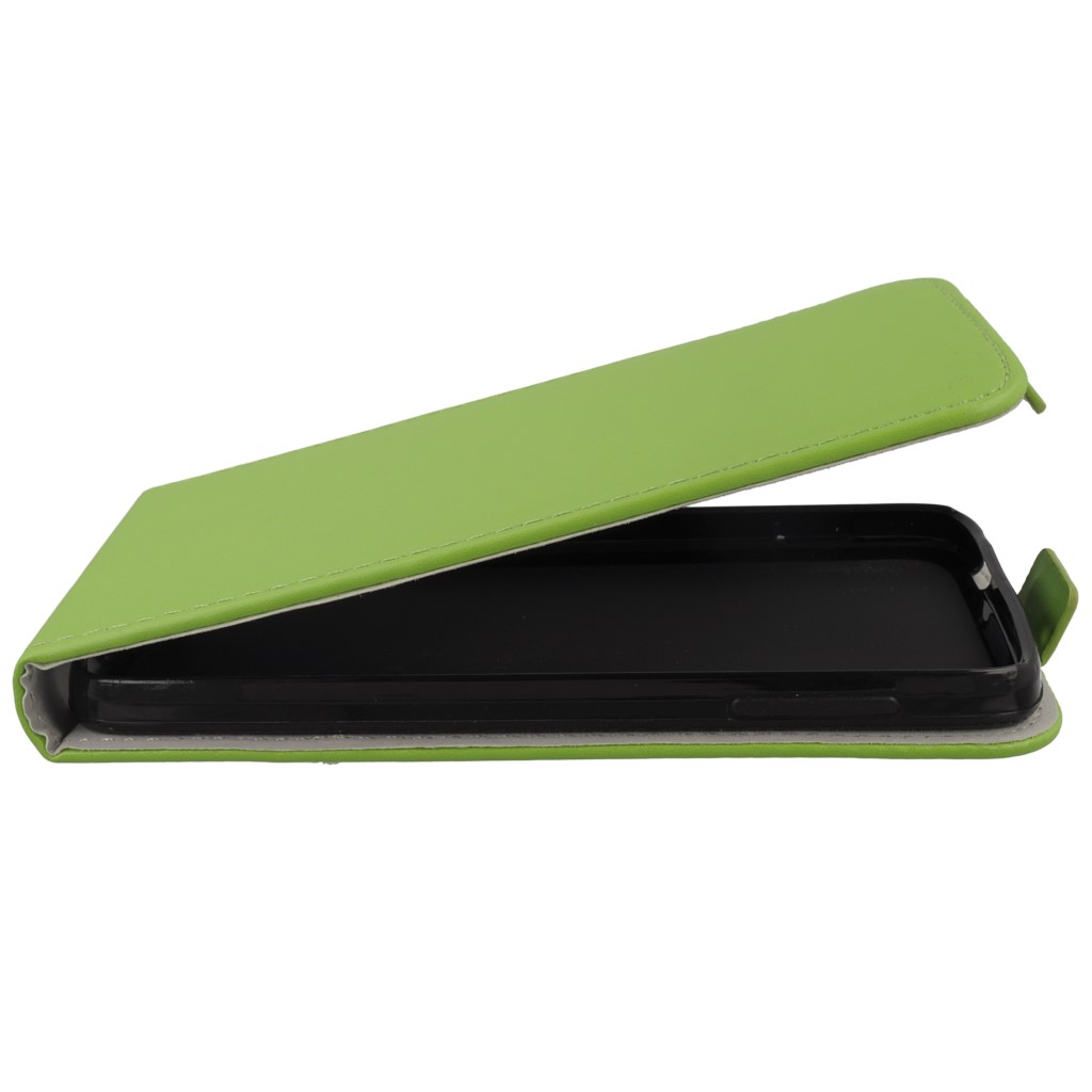 Pokrowiec z klapk na magnes Prestige Slim Flexi zielony ALCATEL One Touch Idol 3 4.7 cala / 8