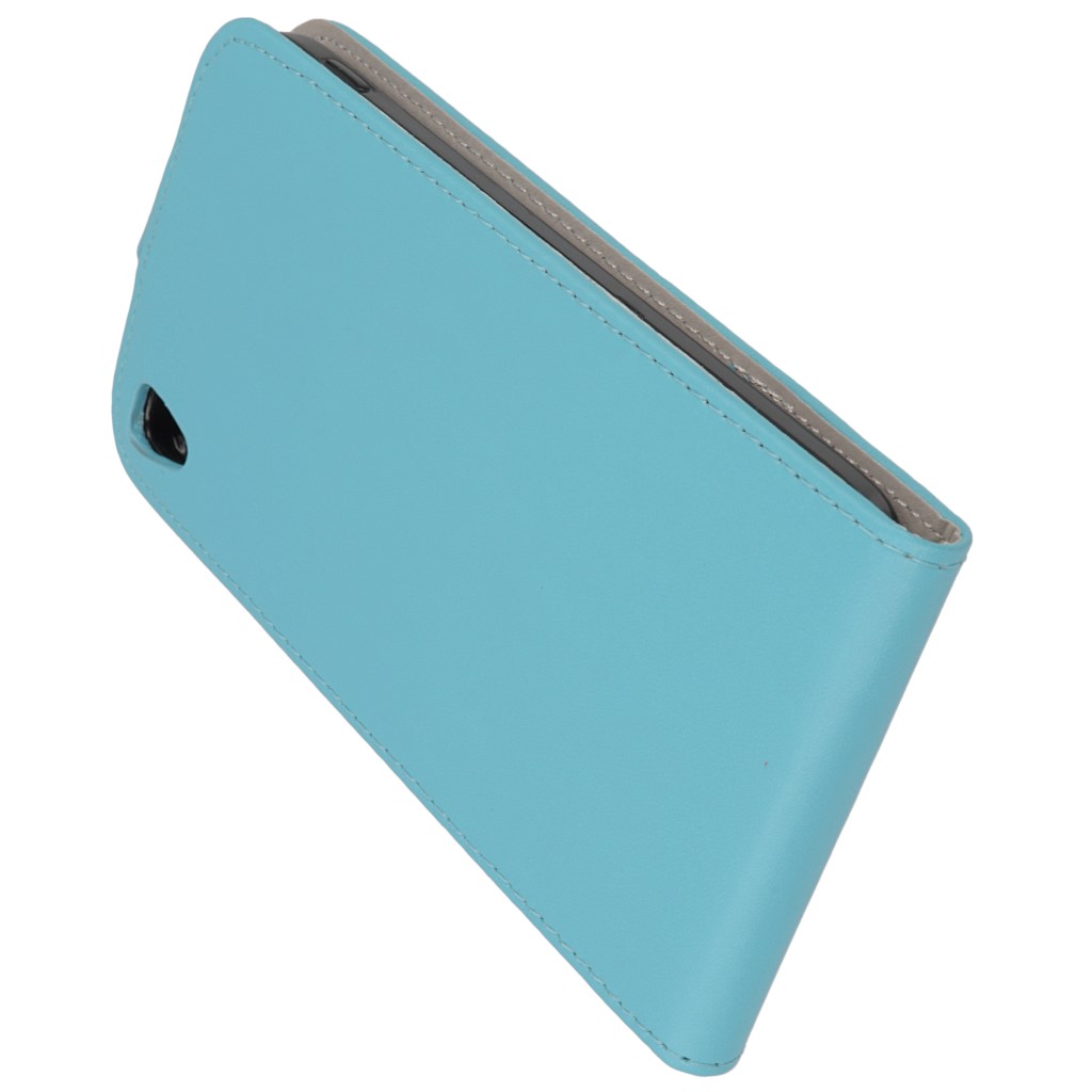 Pokrowiec z klapk na magnes Prestige Slim Flexi jasny niebieski ALCATEL One Touch Idol 3 5.5 cala / 9