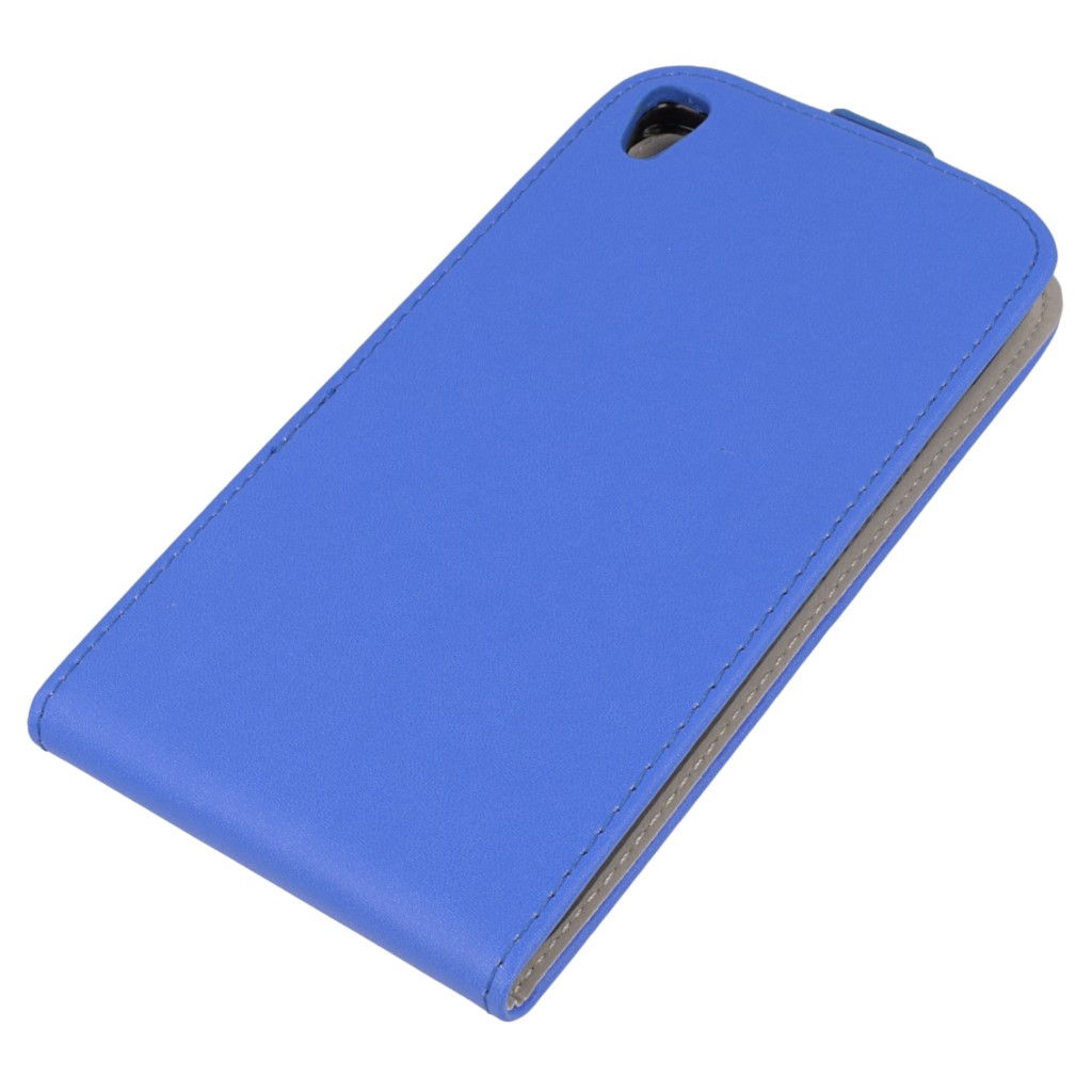Pokrowiec z klapk na magnes Prestige Slim Flexi niebieski ALCATEL One Touch Idol 3 5.5 cala / 4