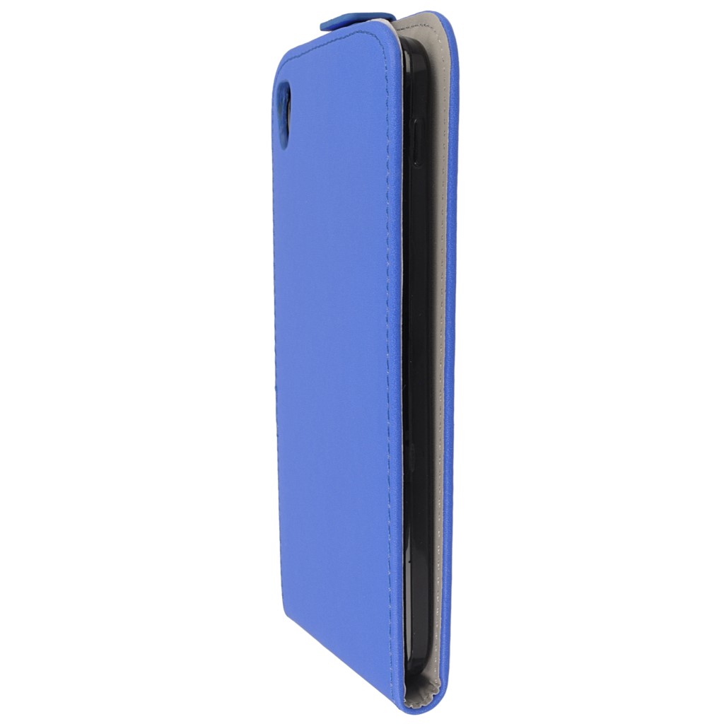 Pokrowiec z klapk na magnes Prestige Slim Flexi niebieski ALCATEL One Touch Idol 3 5.5 cala / 6
