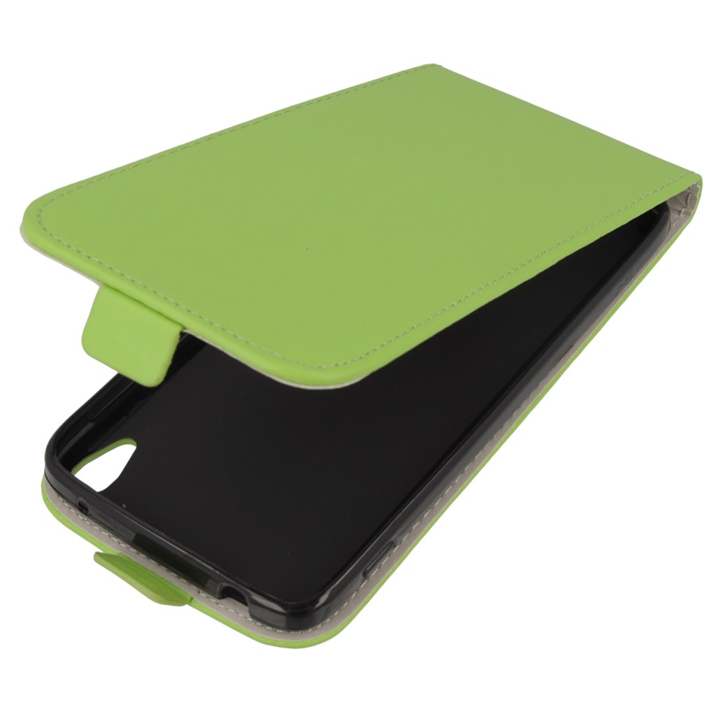 Pokrowiec z klapk na magnes Prestige Slim Flexi zielony ALCATEL One Touch Idol 3 5.5 cala