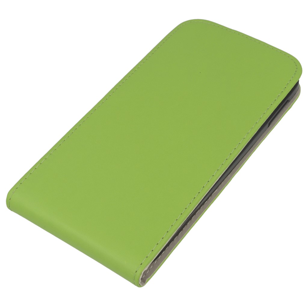 Pokrowiec z klapk na magnes Prestige Slim Flexi zielony ALCATEL One Touch Idol 3 5.5 cala / 3