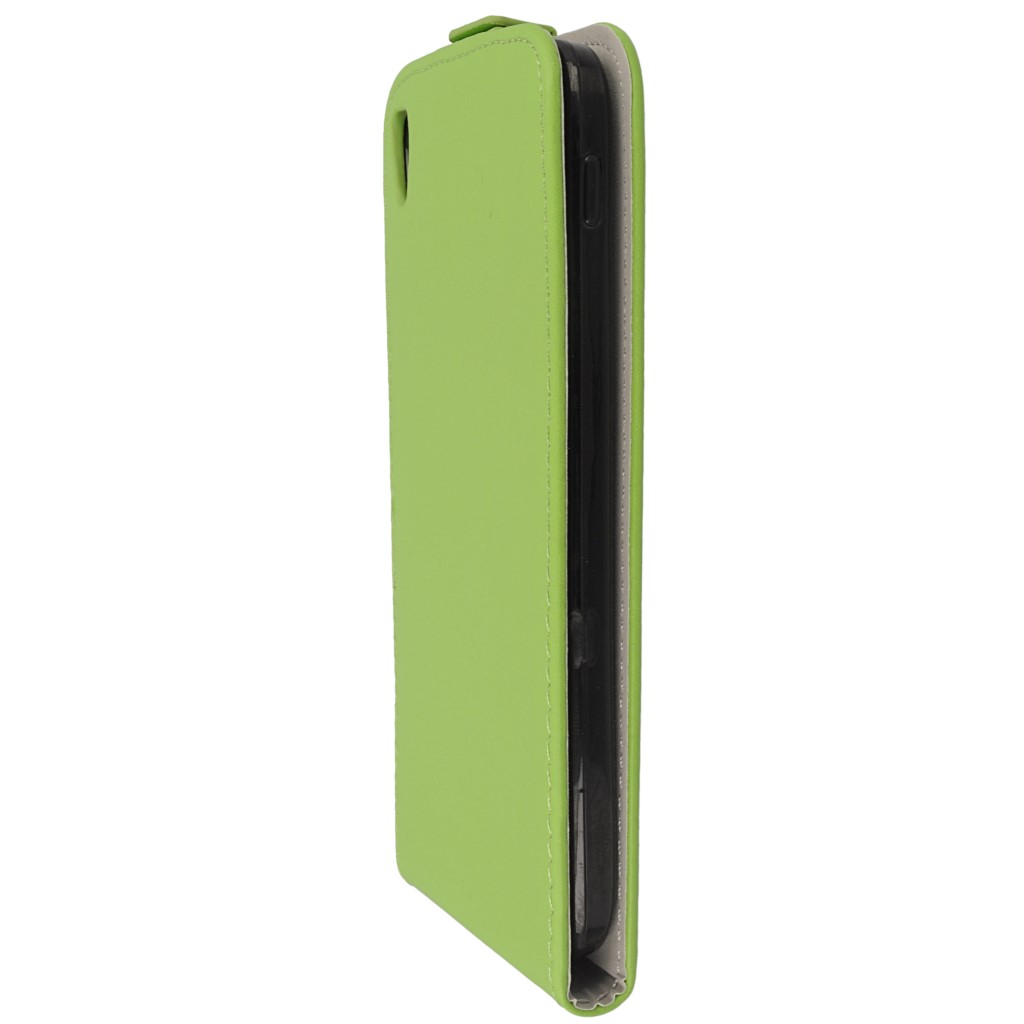 Pokrowiec z klapk na magnes Prestige Slim Flexi zielony ALCATEL One Touch Idol 3 5.5 cala / 6