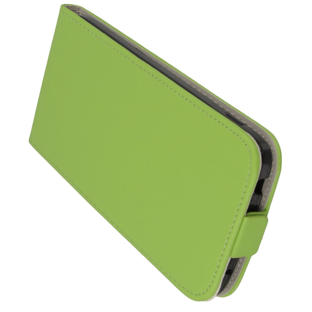 Pokrowiec z klapk na magnes Prestige Slim Flexi zielony ALCATEL One Touch Idol 3 5.5 cala / 8