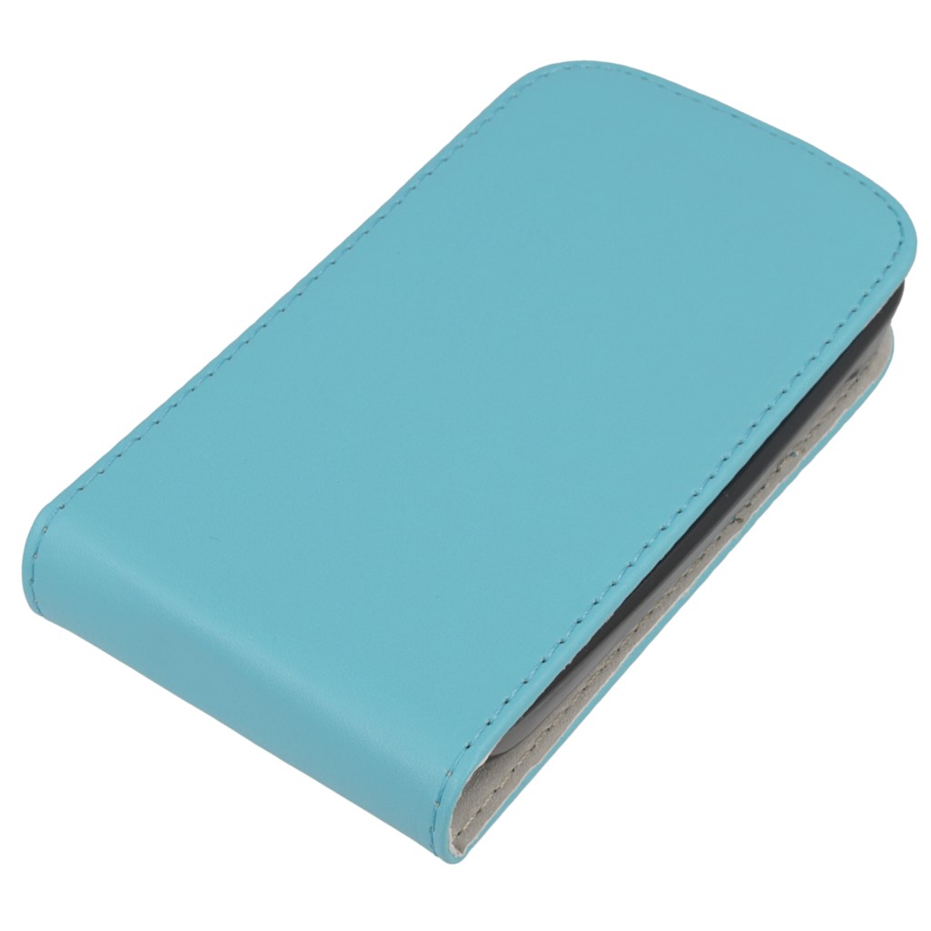 Pokrowiec z klapk na magnes Prestige Slim Flexi jasny niebieski ALCATEL One Touch Pop C2 / 3
