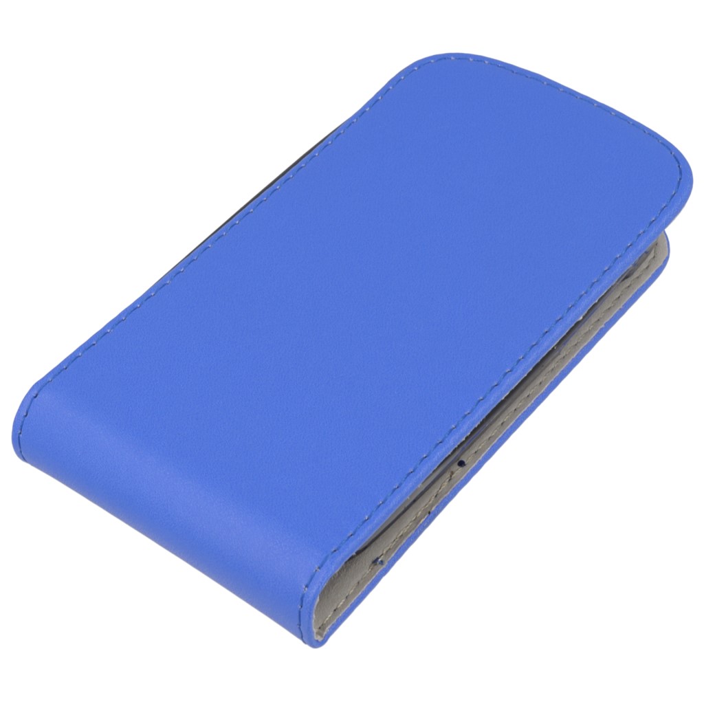 Pokrowiec z klapk na magnes Prestige Slim Flexi niebieski ALCATEL One Touch Pop C2 / 3