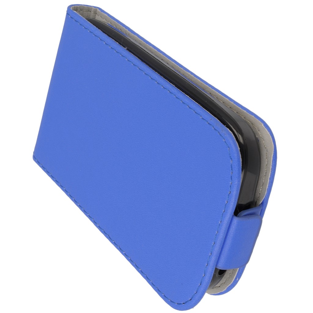 Pokrowiec z klapk na magnes Prestige Slim Flexi niebieski ALCATEL One Touch Pop C3 / 9