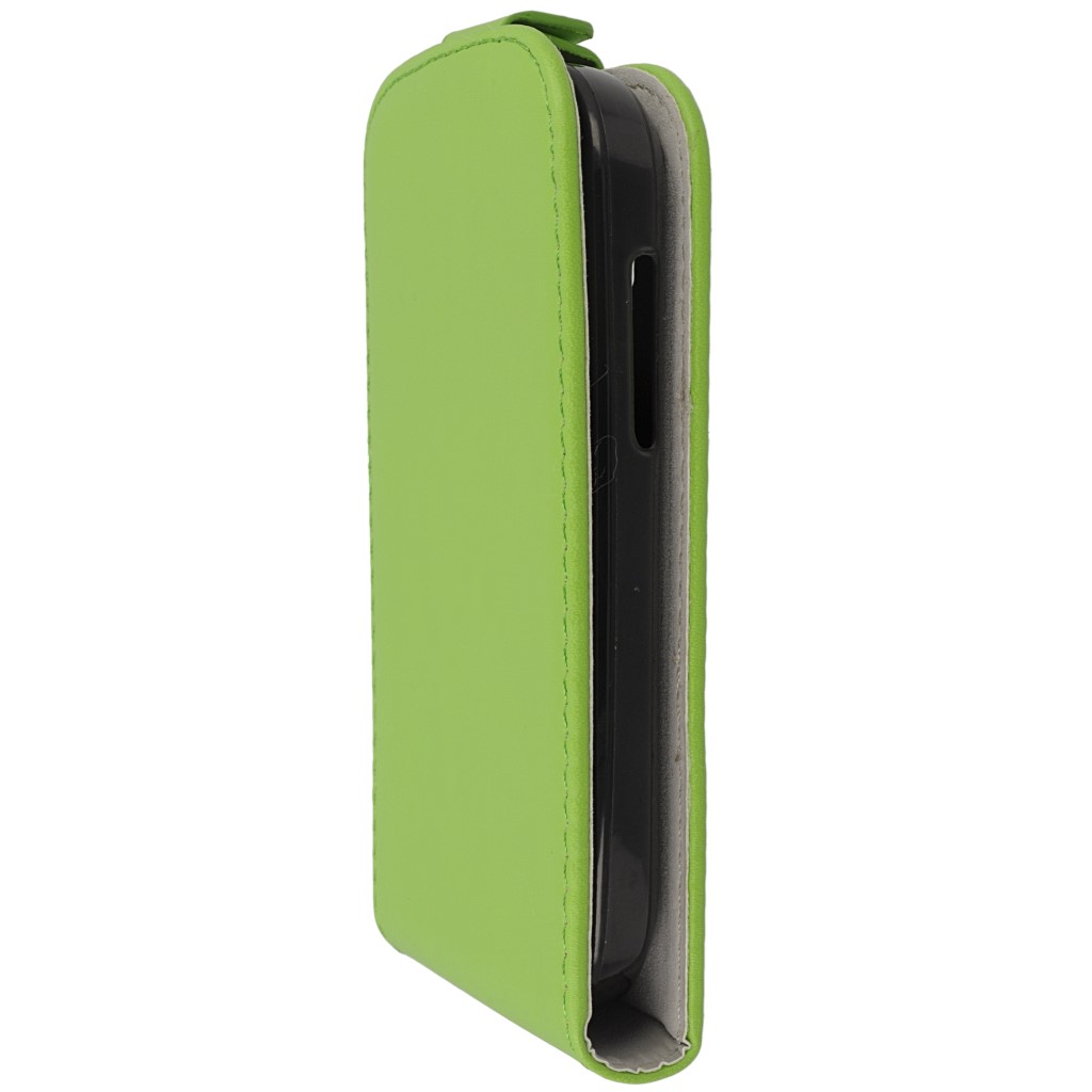 Pokrowiec z klapk na magnes Prestige Slim Flexi zielony ALCATEL One Touch Pop C3 / 7