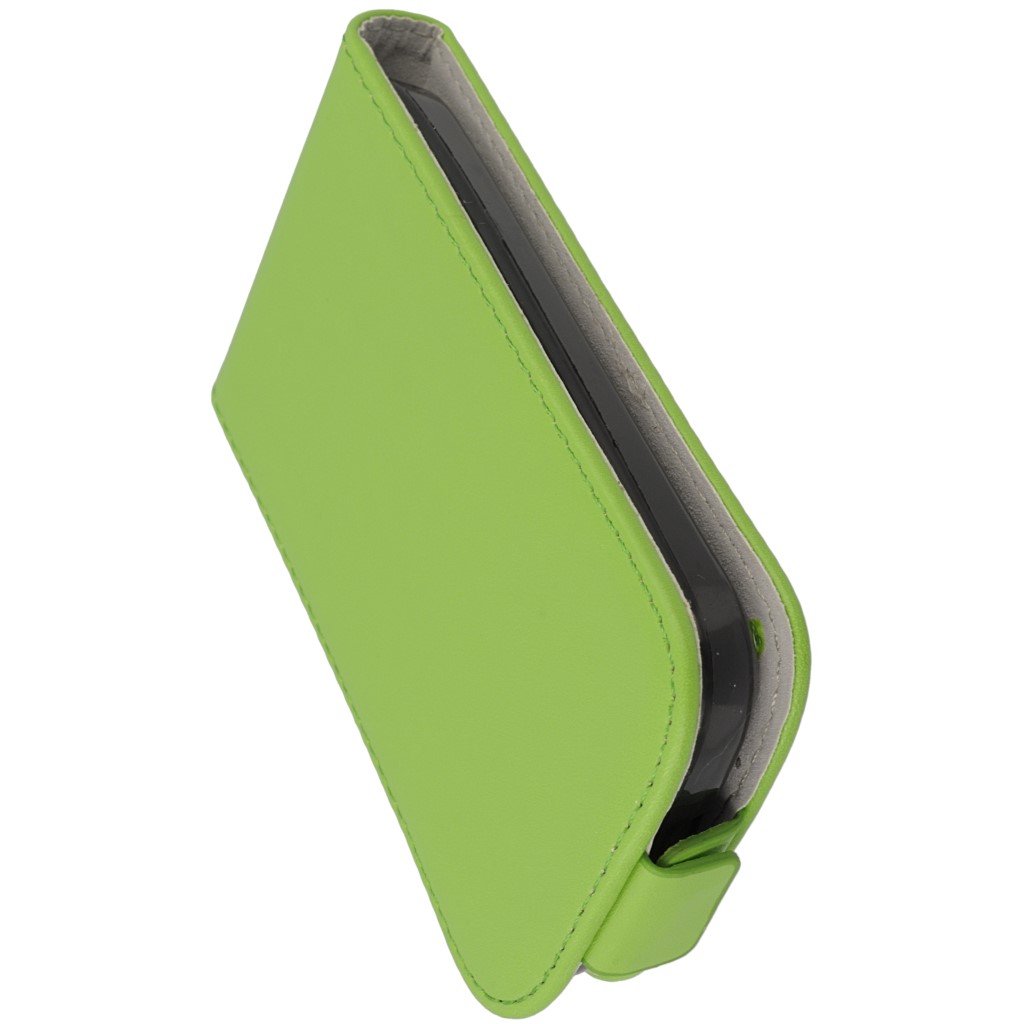 Pokrowiec z klapk na magnes Prestige Slim Flexi zielony ALCATEL One Touch Pop C2 / 9