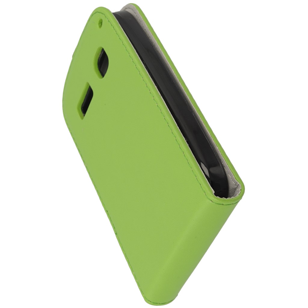 Pokrowiec z klapk na magnes Prestige Slim Flexi zielony ALCATEL One Touch Pop C2 / 10
