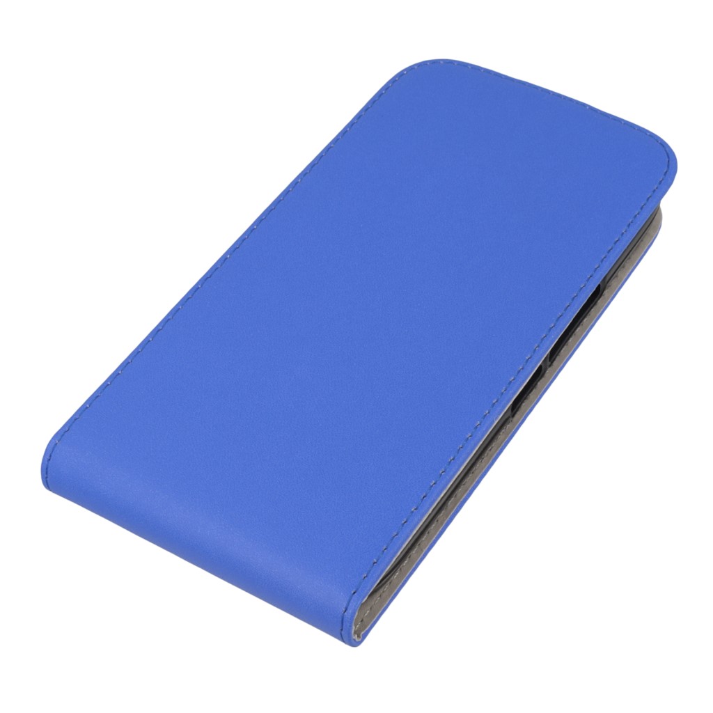 Pokrowiec z klapk na magnes Prestige Slim Flexi niebieski ALCATEL One Touch Pop C9 / 3