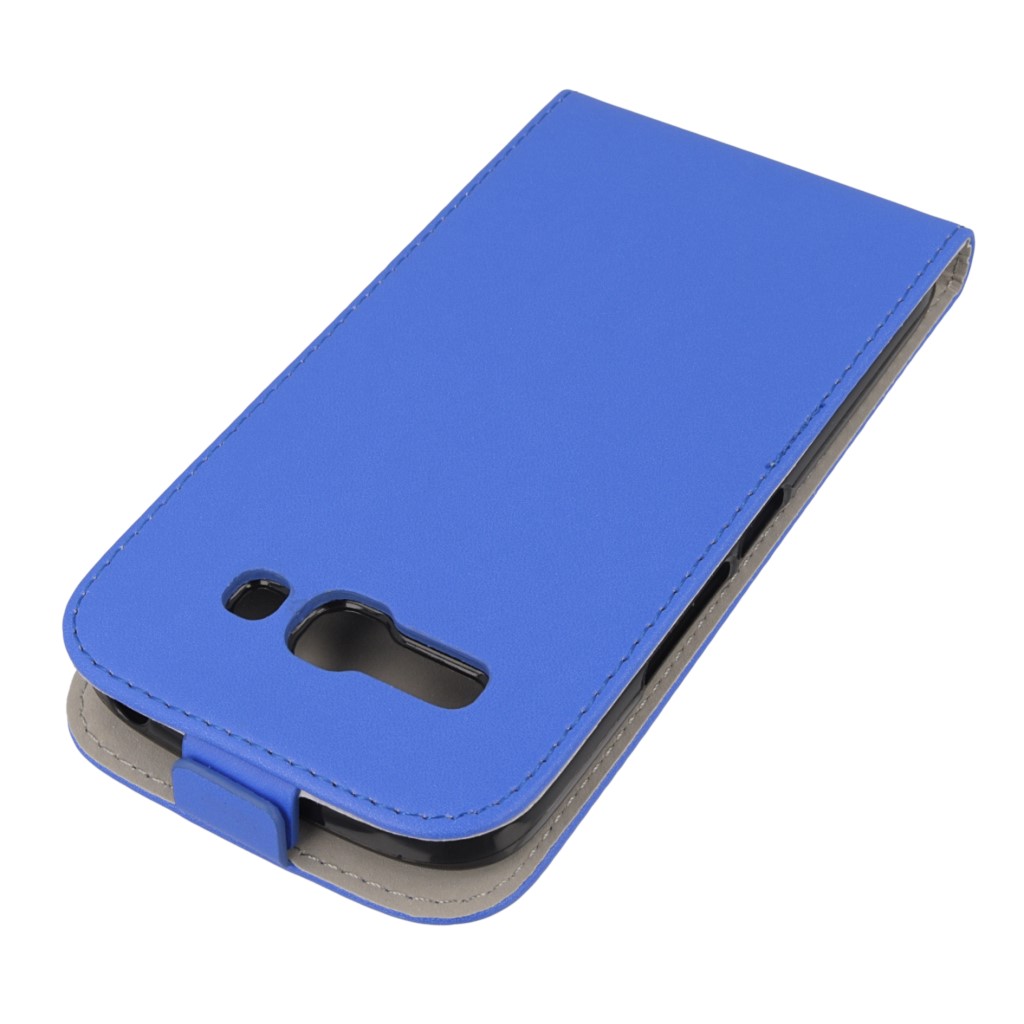 Pokrowiec z klapk na magnes Prestige Slim Flexi niebieski ALCATEL One Touch Pop C9 / 4