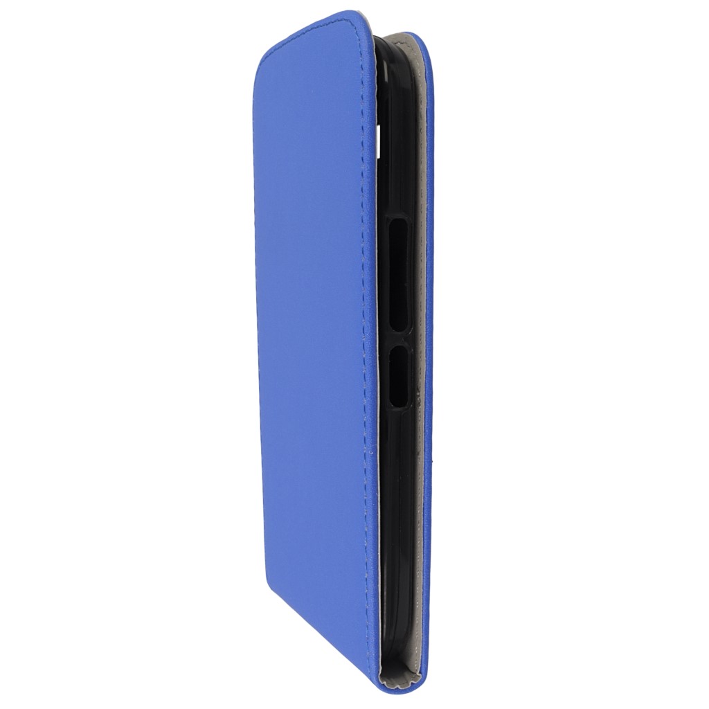 Pokrowiec z klapk na magnes Prestige Slim Flexi niebieski ALCATEL One Touch Pop C9 / 6