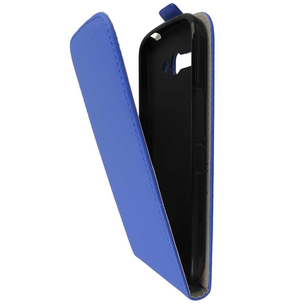 Pokrowiec z klapk na magnes Prestige Slim Flexi niebieski ALCATEL One Touch Pop C9 / 7