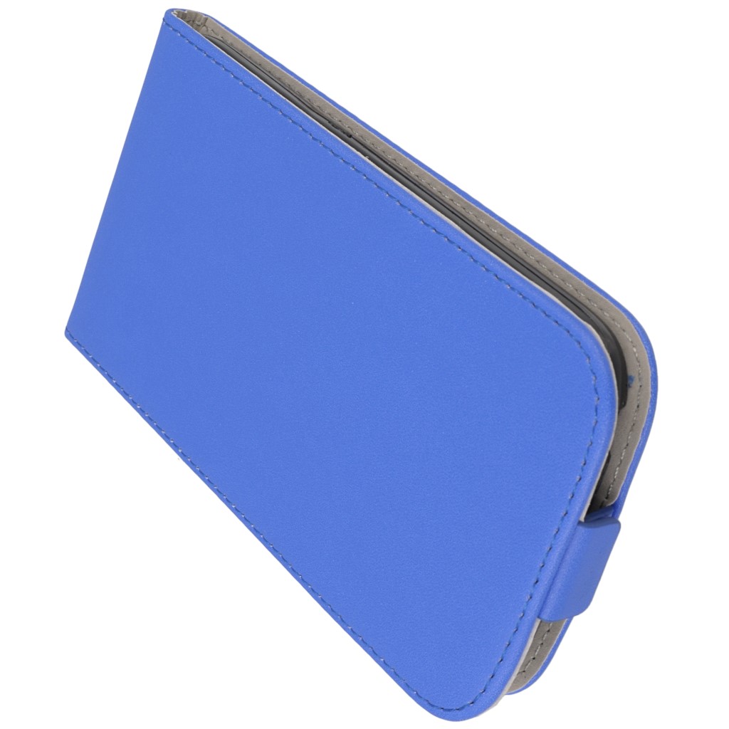 Pokrowiec z klapk na magnes Prestige Slim Flexi niebieski ALCATEL One Touch Pop C9 / 8