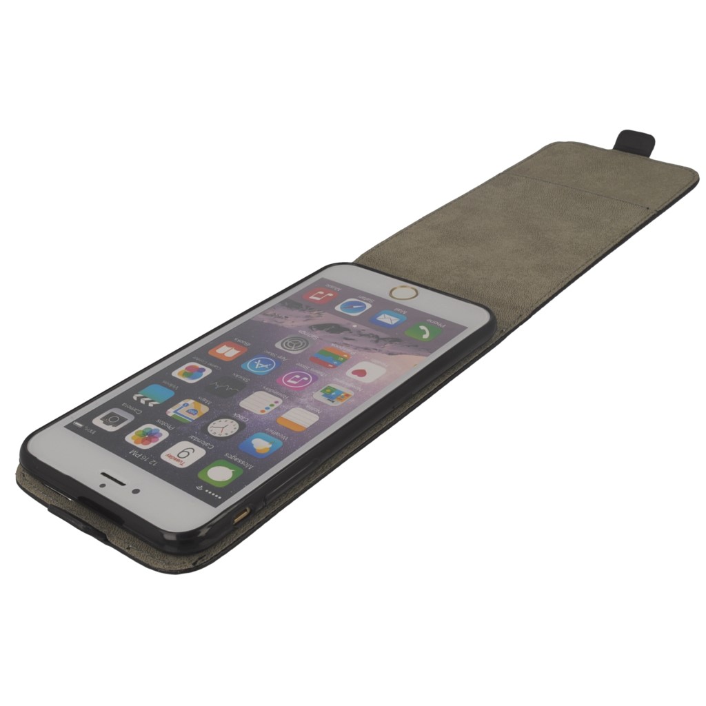 Pokrowiec z klapk na magnes Prestige Slim Flexi czarny APPLE iPhone 6s Plus / 7