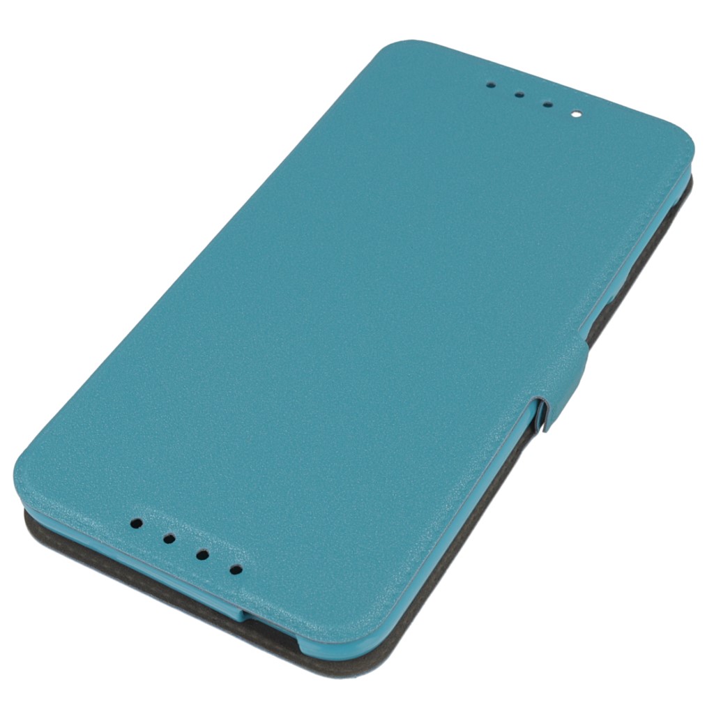 Pokrowiec etui Flexi Book niebieskie HTC One M9 Prime CE