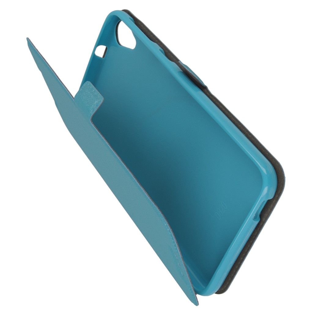 Pokrowiec etui Flexi Book niebieskie HTC One M9 Prime CE / 6