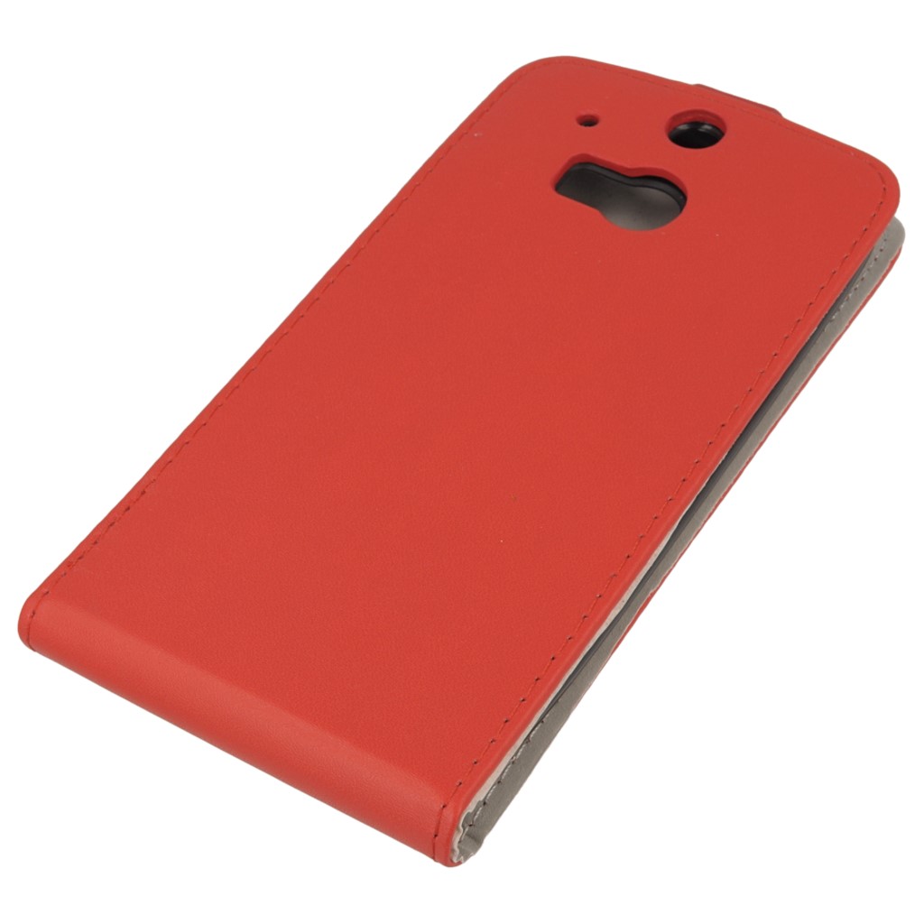 Pokrowiec z klapk na magnes Prestige Slim Flexi czerwony HTC One M8s / 3
