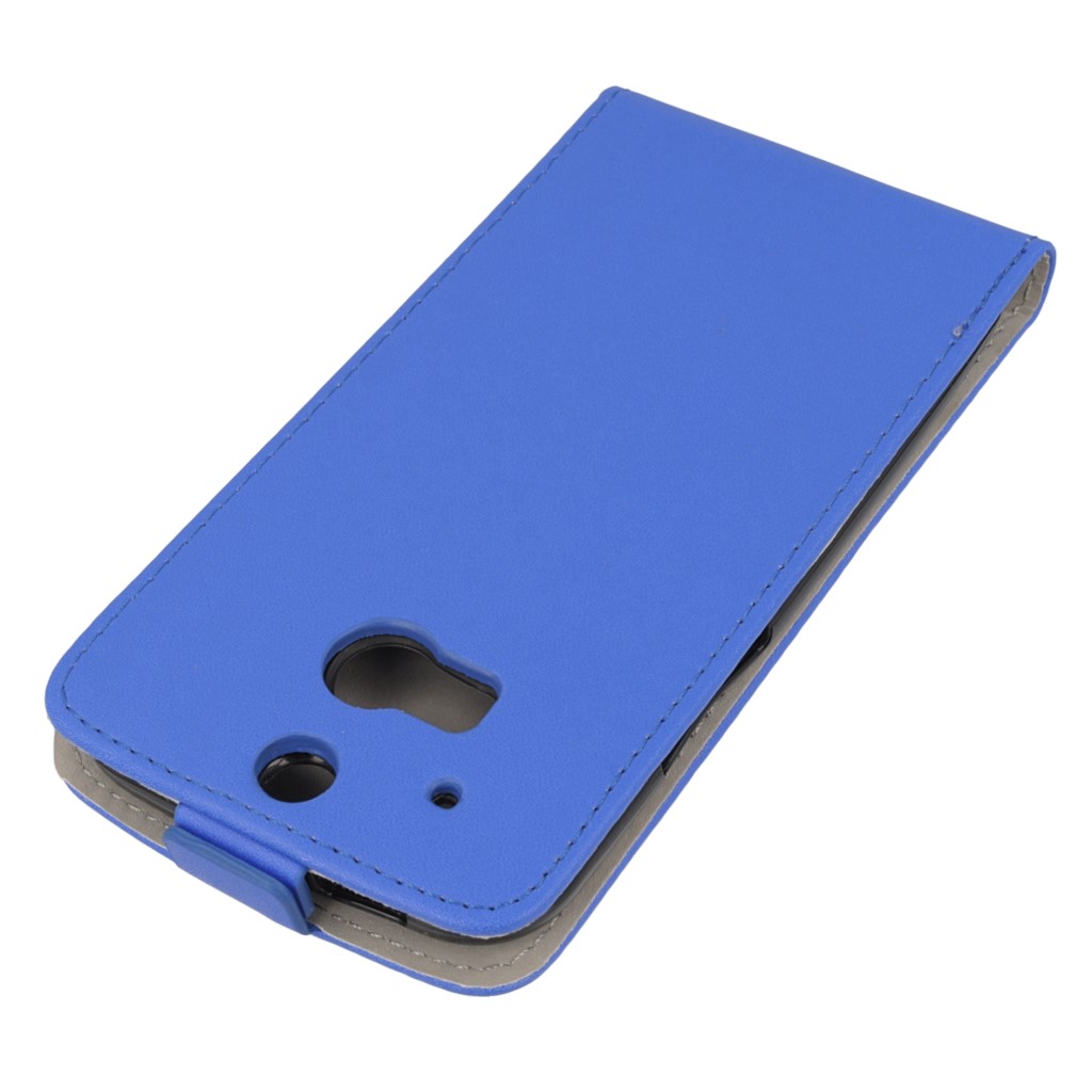 Pokrowiec z klapk na magnes Prestige Slim Flexi  niebieski HTC One M8s / 3