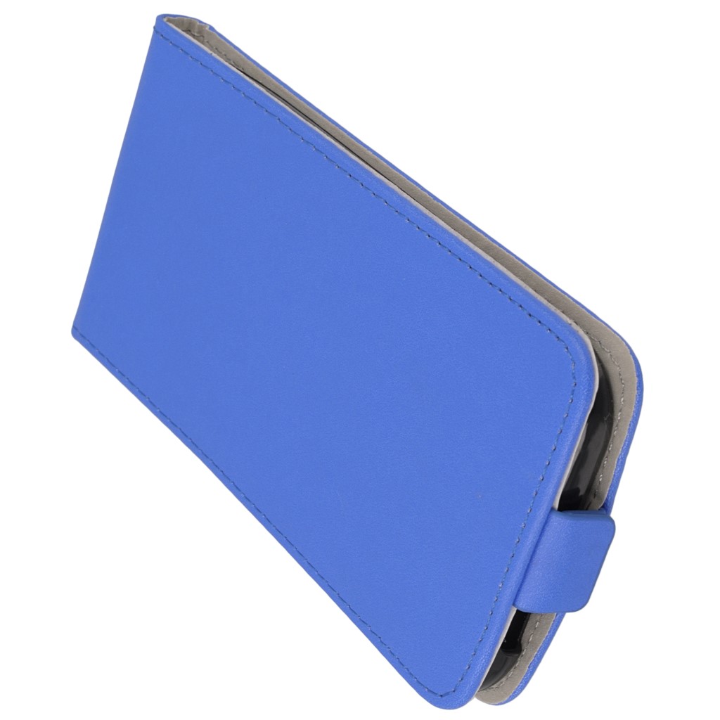 Pokrowiec z klapk na magnes Prestige Slim Flexi  niebieski HTC One M8s / 6