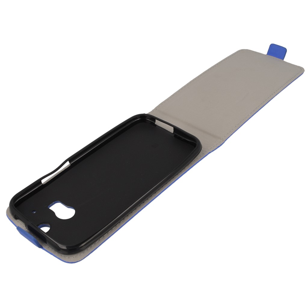 Pokrowiec z klapk na magnes Prestige Slim Flexi  niebieski HTC One M8s / 9