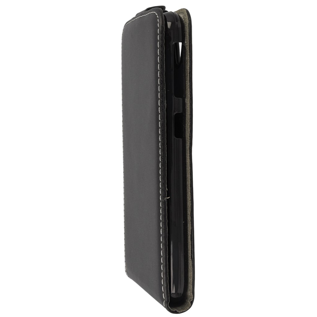 Pokrowiec z klapk na magnes Prestige Slim Flexi czarny HTC Desire 626G / 7