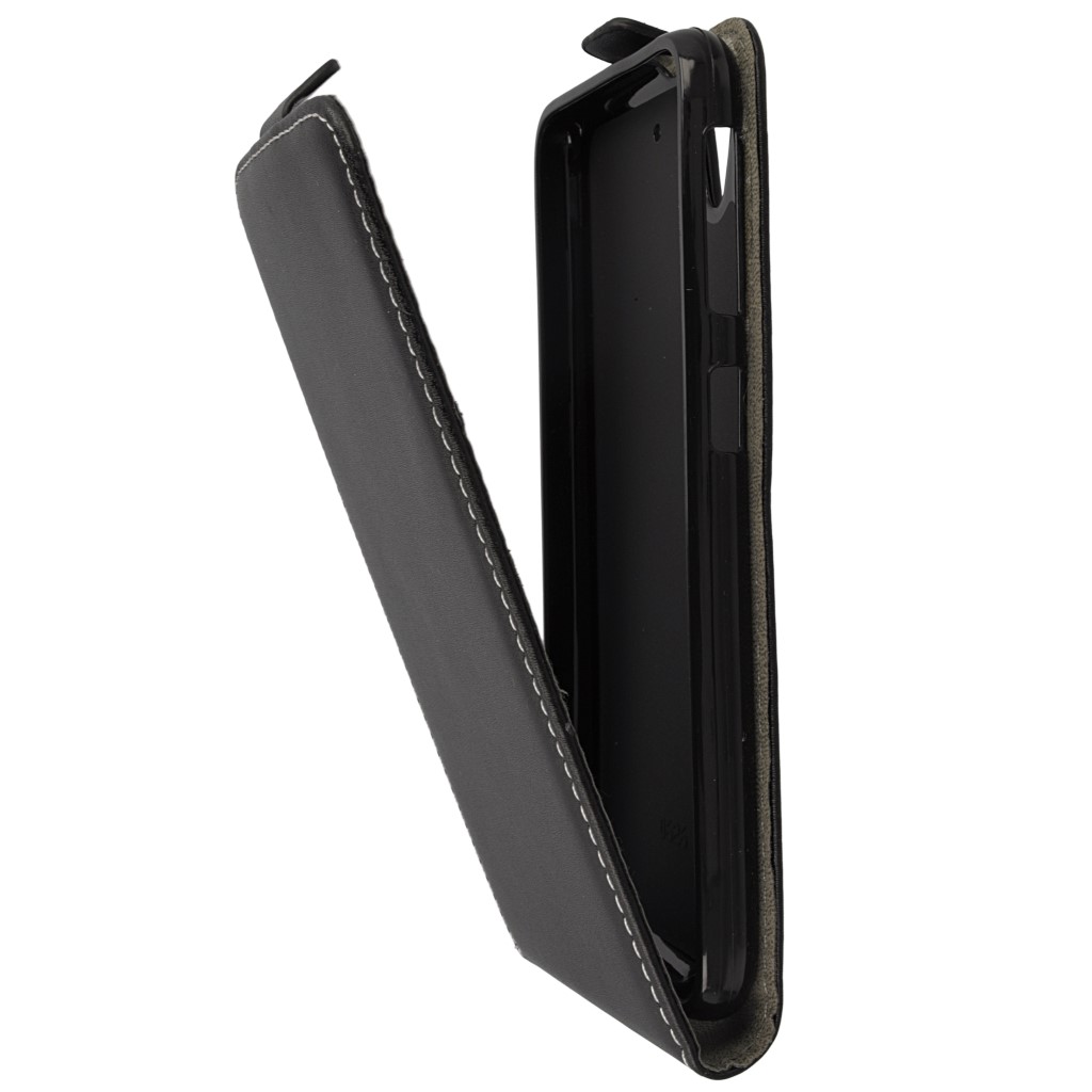 Pokrowiec z klapk na magnes Prestige Slim Flexi czarny HTC Desire 626G / 8
